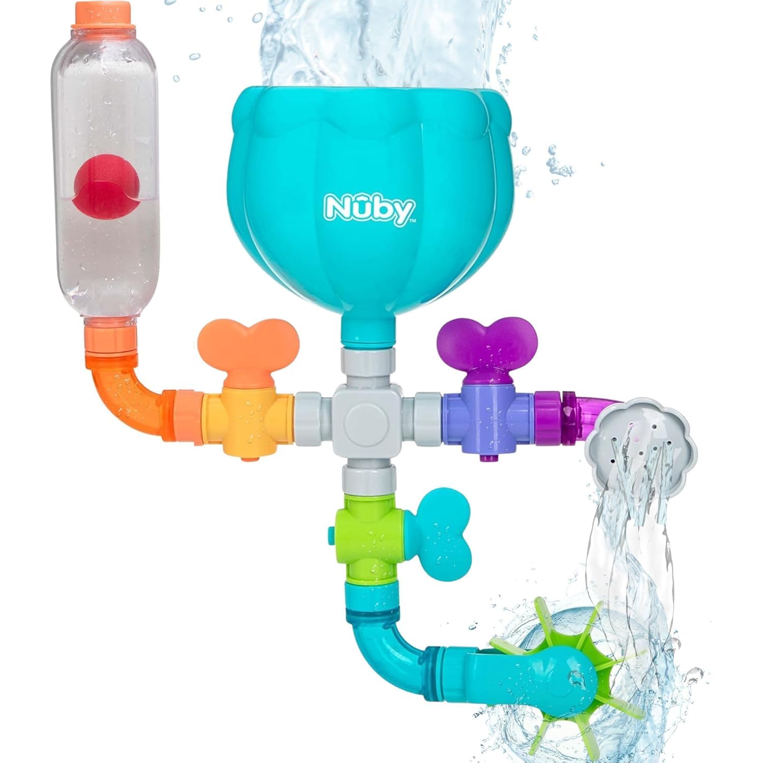 Nuby Crinkle Bath Ball (Mesh Texture) Mold-Resistant Toy