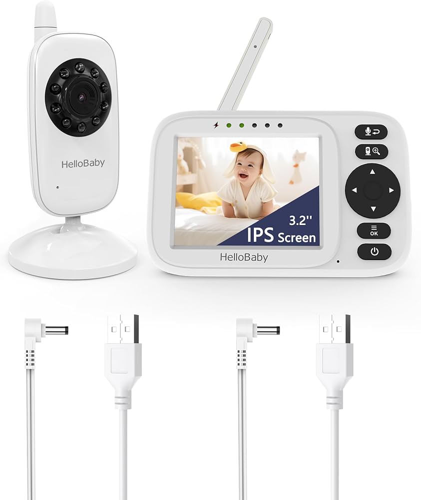 HelloBaby HB24 Digital Video Baby Monitor with Night Vision