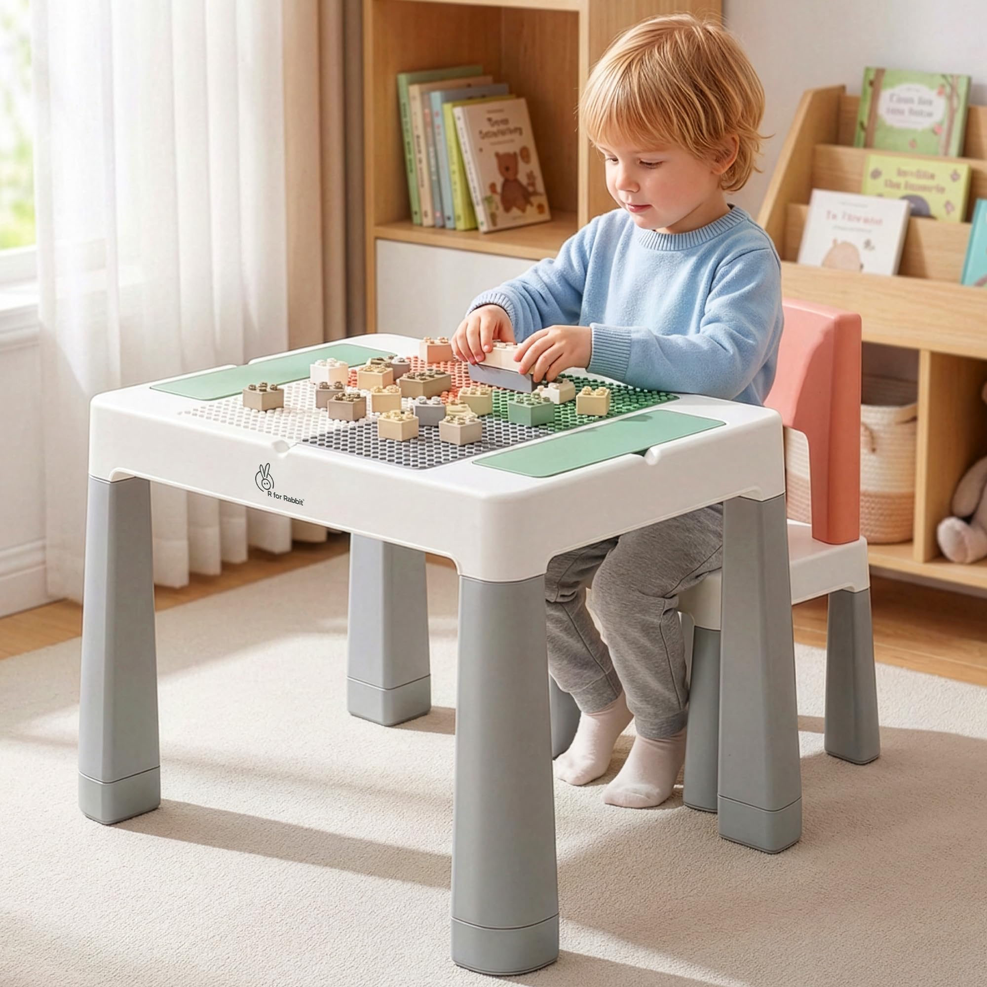 R for Rabbit Wooden Activity Table