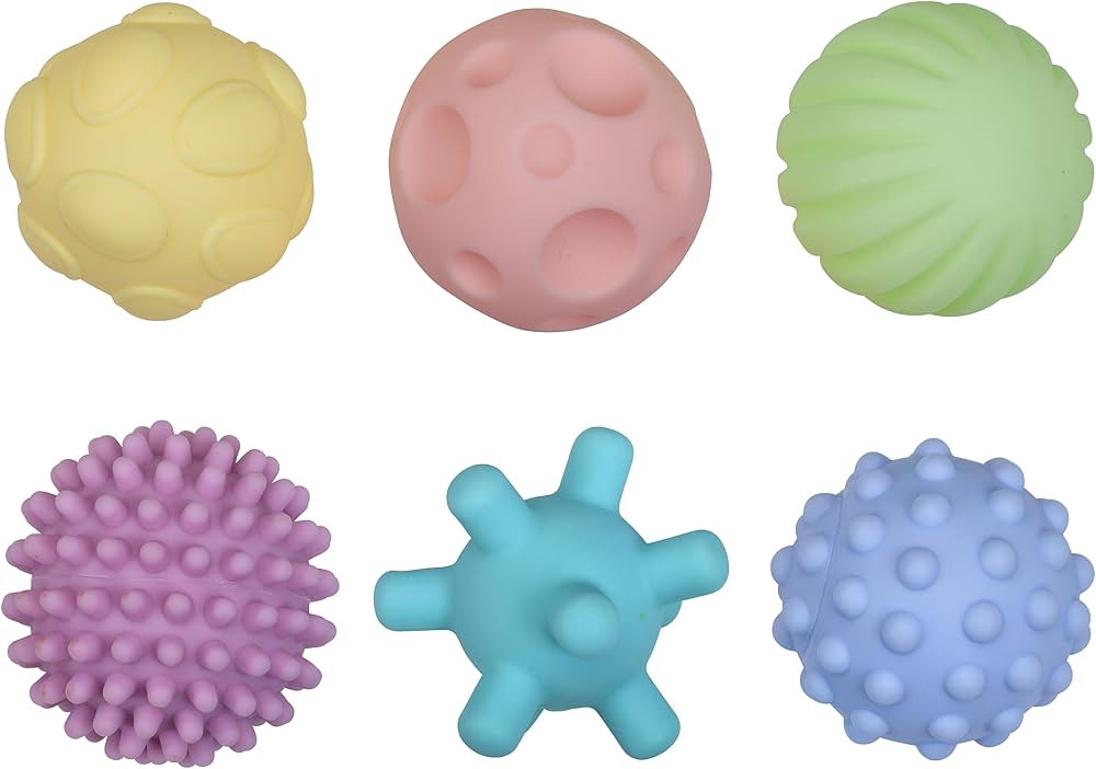 Luvlap Soft Sensory Balls (Pack of 6)
