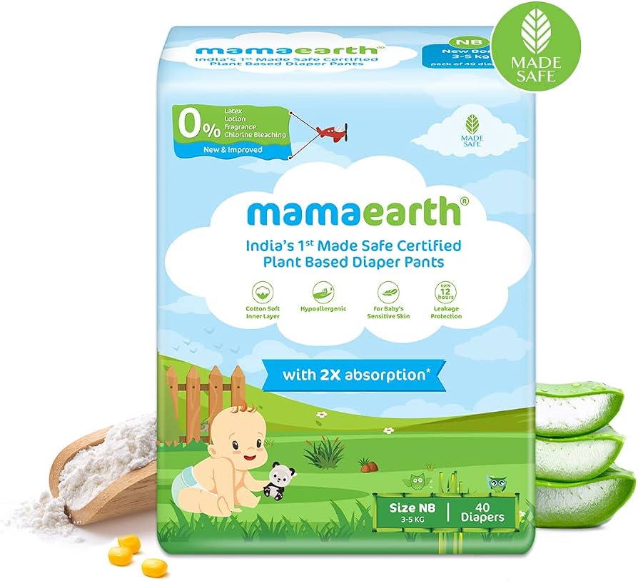 Mama Earth Premium Baby Pants Small (4-8 kg)