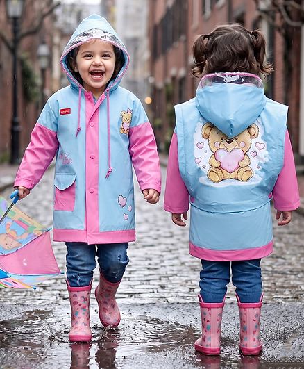 FirstCry Cute Walk Baby Raincoat