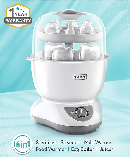 Babyhug Electric Food Steamer & Blender Combo (400ml, 220V)