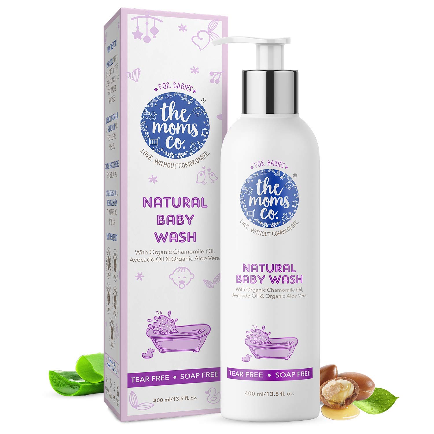 The Moms Co Natural Baby Wash with Milk Protein & Calendula Extract - 200ml