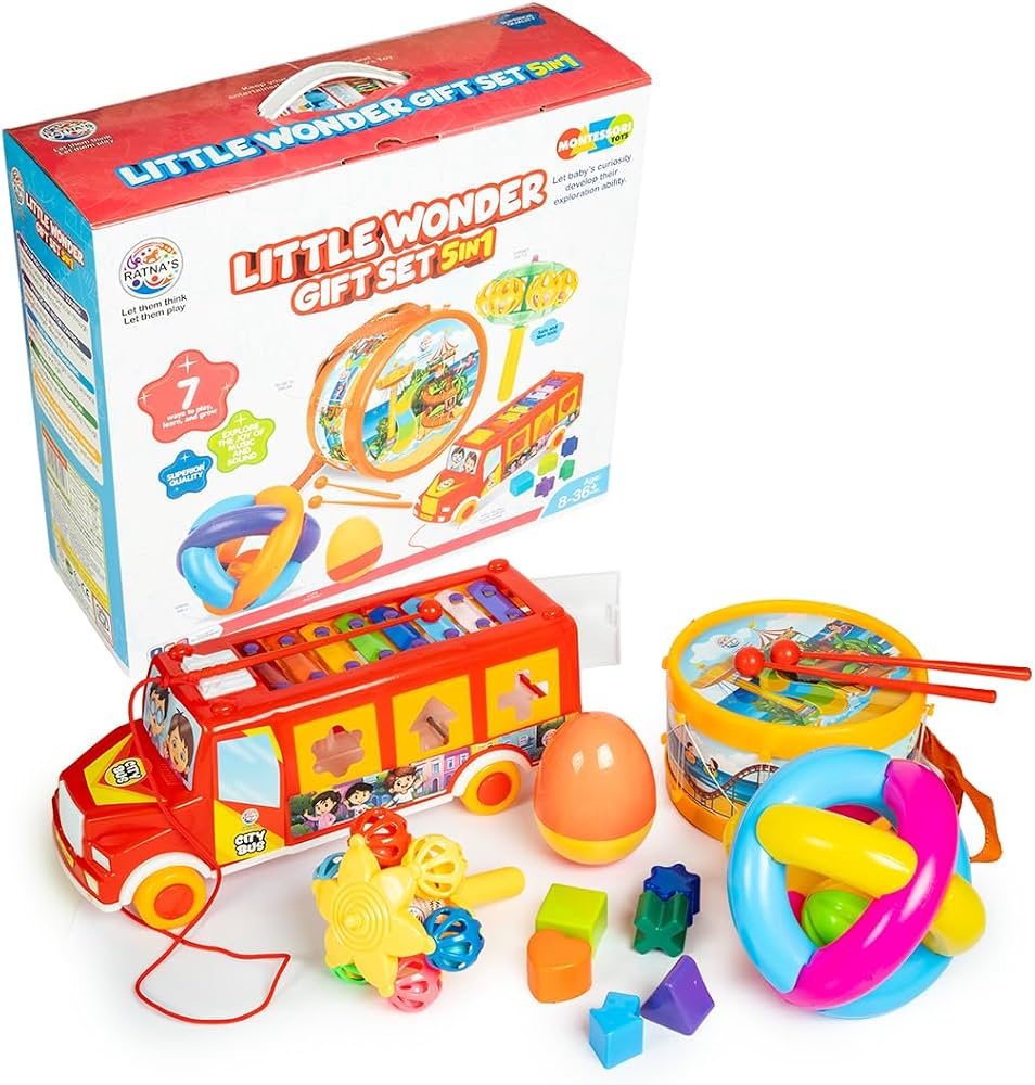 Ratnas Musical Activity Center with 4 Volume Levels + Mute Hindi English Devotional