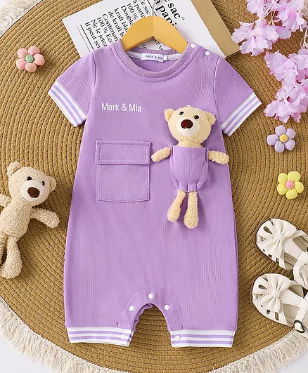 FirstCry Cotton-Polyester Blend Romper 6-18 Months