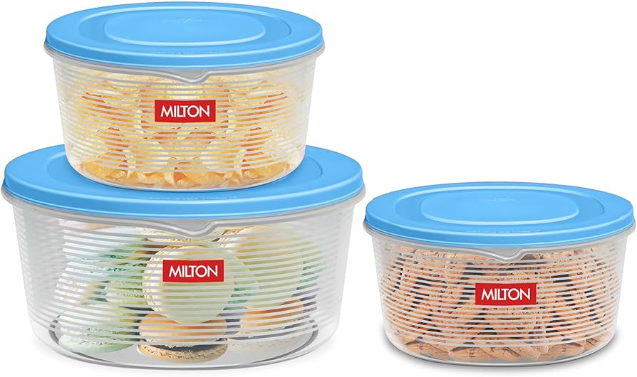 Milton Airtight Food Storage Containers (Set of 3, for freezing khichdi)
