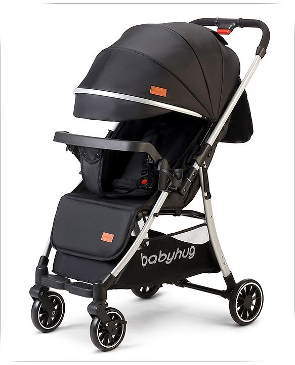 Babyhug Compacto Stroller with Reversible Handle and Lockable Wheels