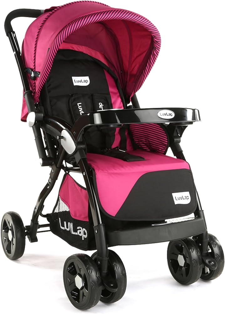 LuvLap Galaxy Baby Stroller with 5-Level Recline and Reversible Seat