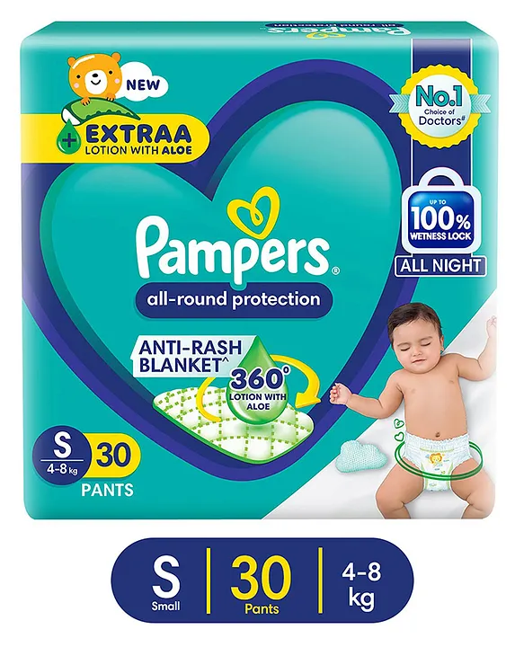 Pampers Swaddlers Diaper Pants Small (36 Pieces)
