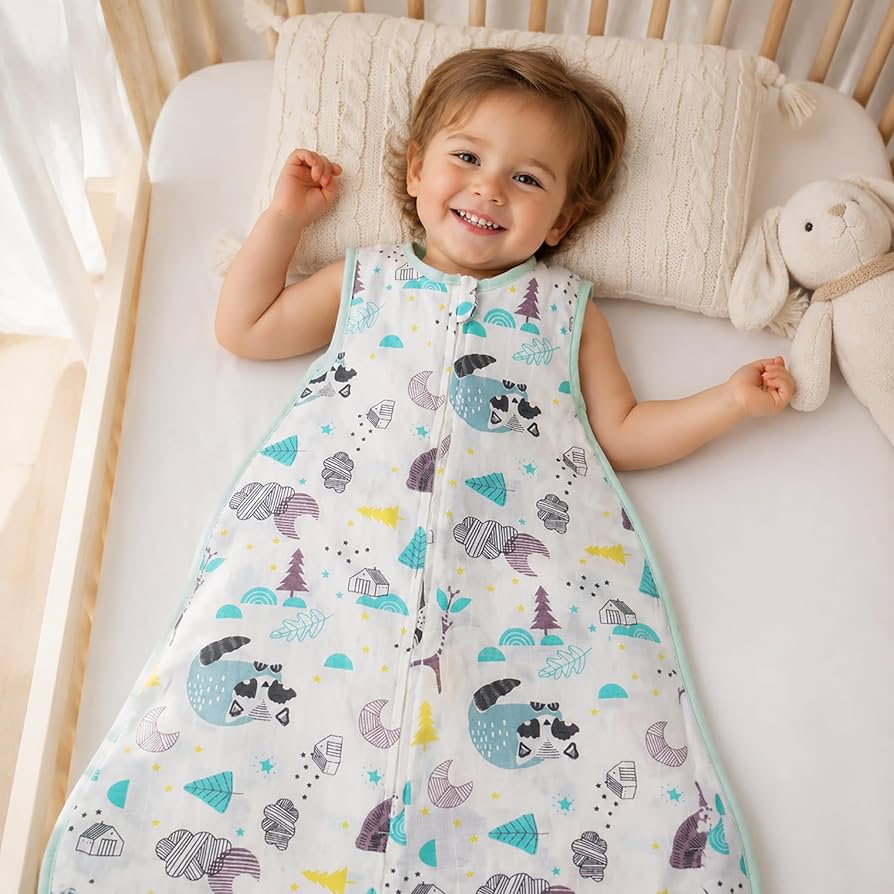 Woobaby Organic Muslin Sleep Sack (1.0 TOG)