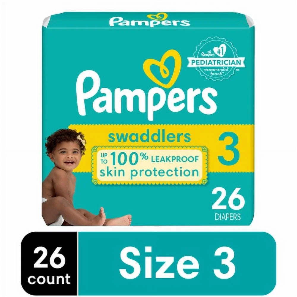 Pampers Swaddlers Size 3 (6-11 kg) - 28 Diapers