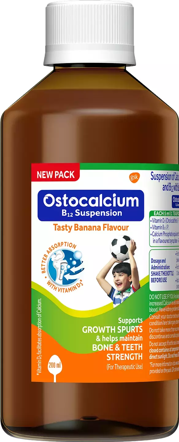 Ostocalcium Pediatric Syrup (Calcium + Vitamin D)