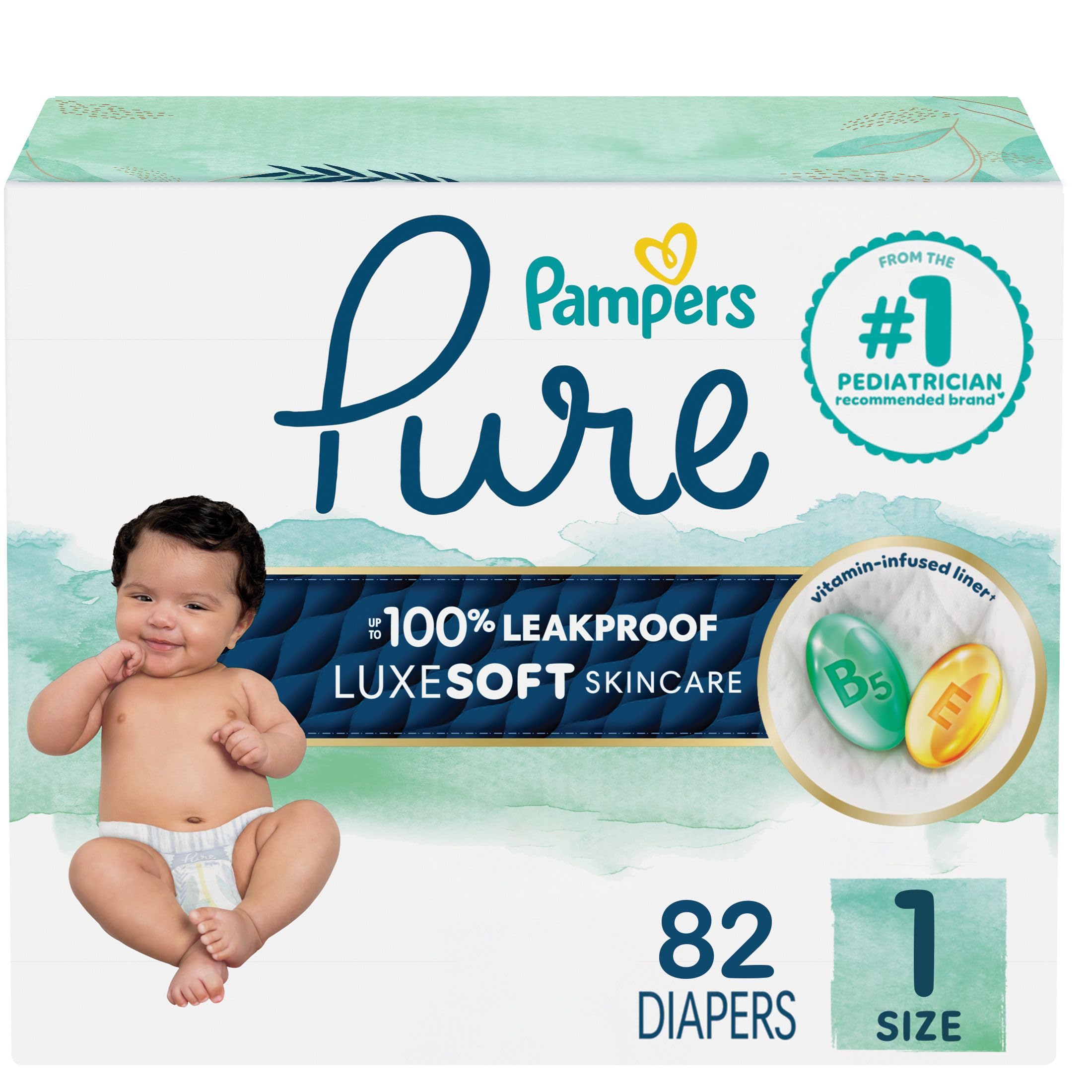 Pampers Pure Protection Size 1 Newborn (Pack of 40)