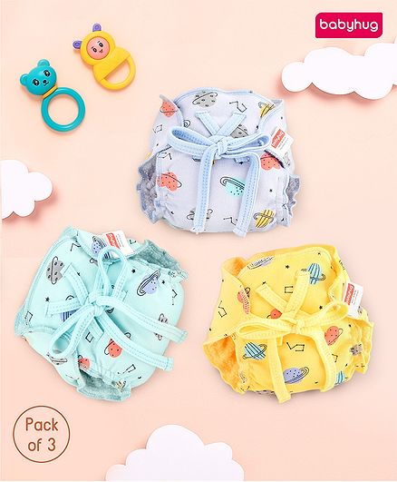 Babyhug Premium Organic Cotton Langots - Pack of 6