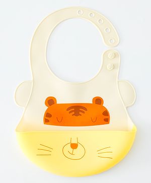 Babyhug Silicone Waterproof Baby Bib with Velcro
