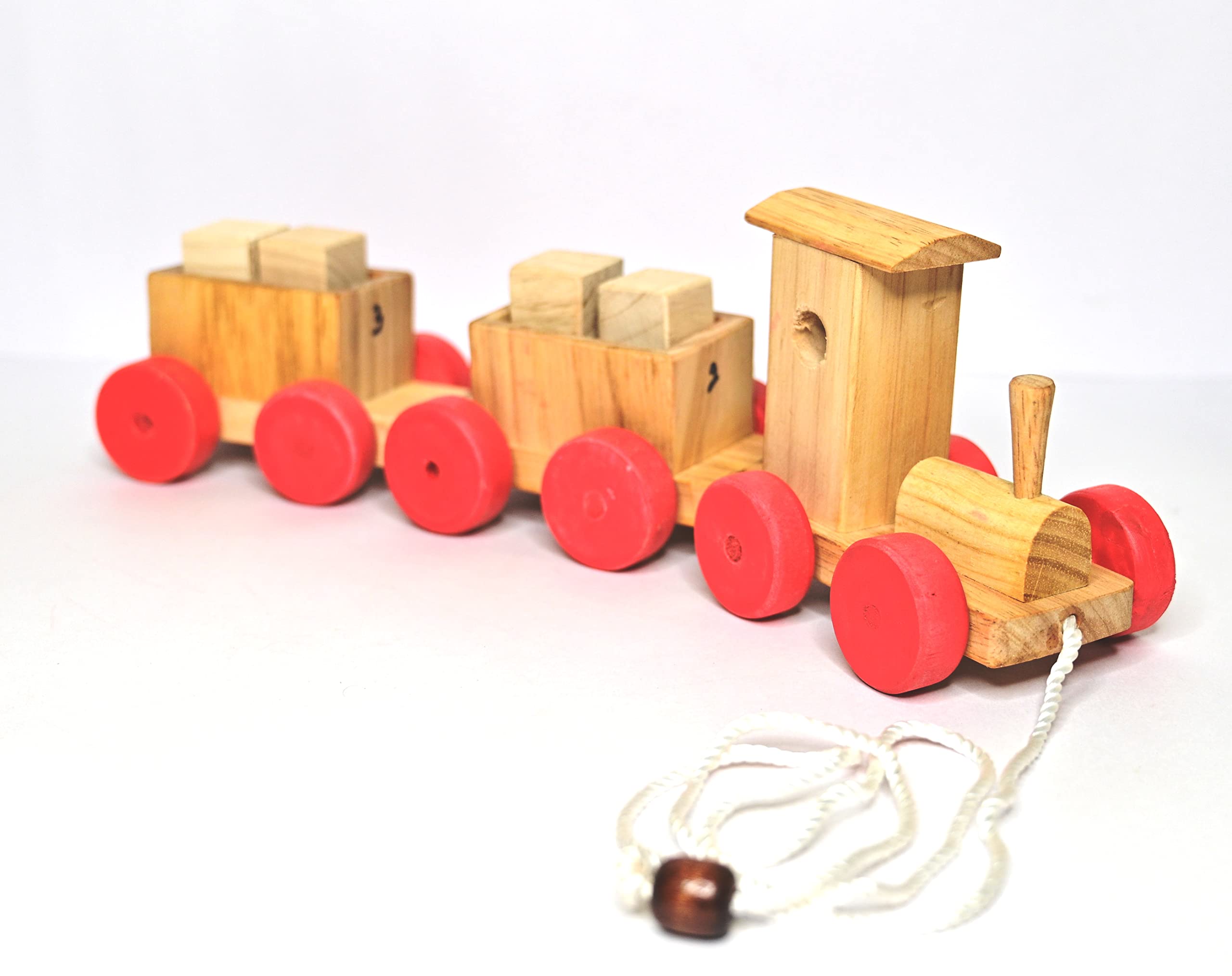 Karacter Wooden Push Train Toy