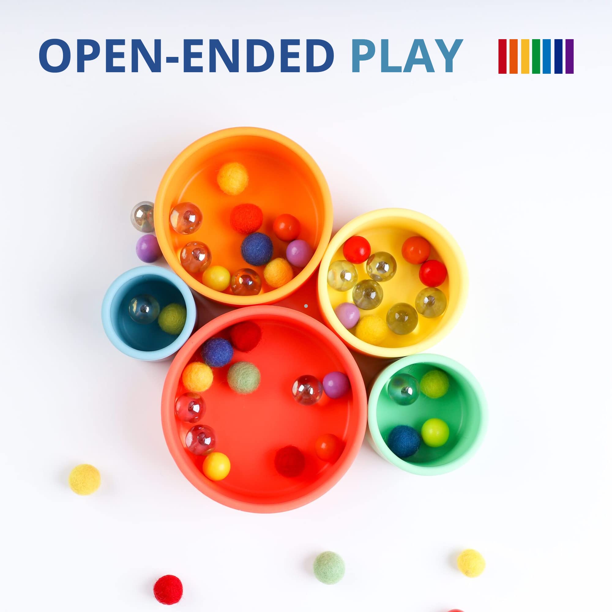 Silicone Stacking Nesting Cups