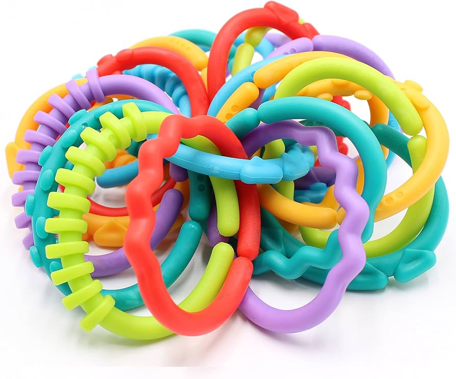 Natural Rubber Teething Ring Toy
