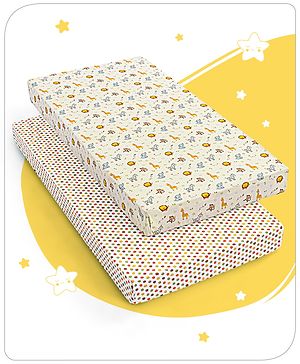 Babyhug Bamboo Anti-Fungal Crib Sheets (Set of 2)