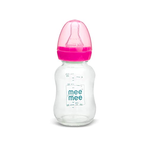 Mee Mee Premium Glass Baby Feeding Bottle 120ml