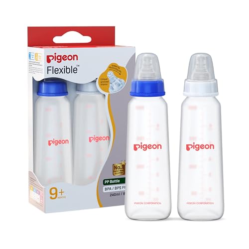 Pigeon Peristaltic Plus Feeding Bottle 240ml (Pack of 2)