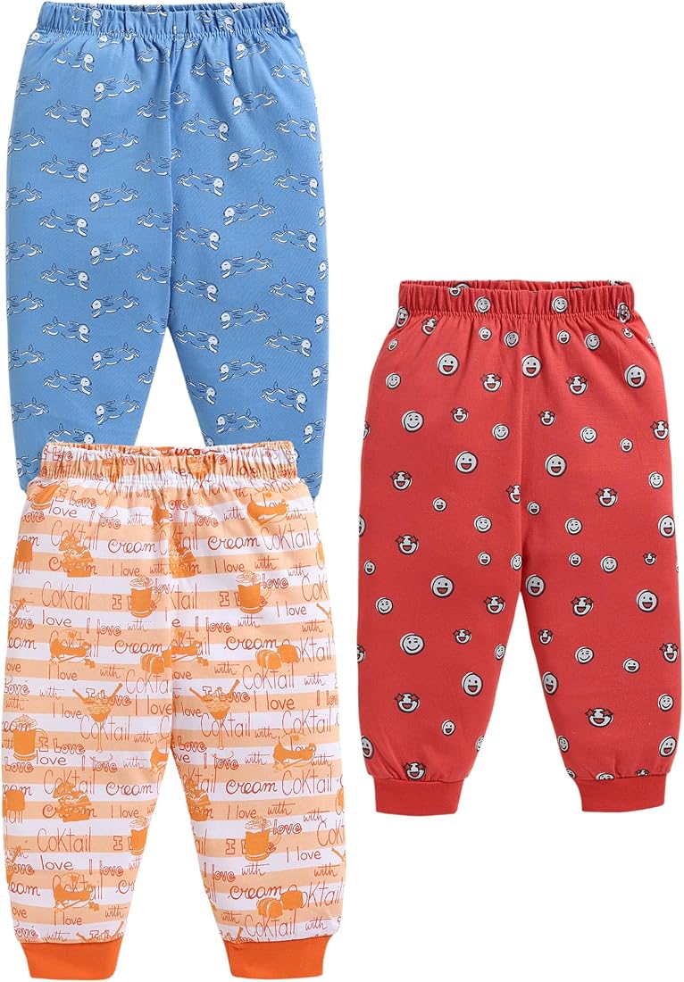 LuvLap Pure Cotton Elasticated Pants for Toddlers