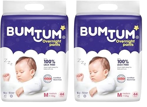Bumtum Baby Pants Diaper - Size M (60 Pieces)