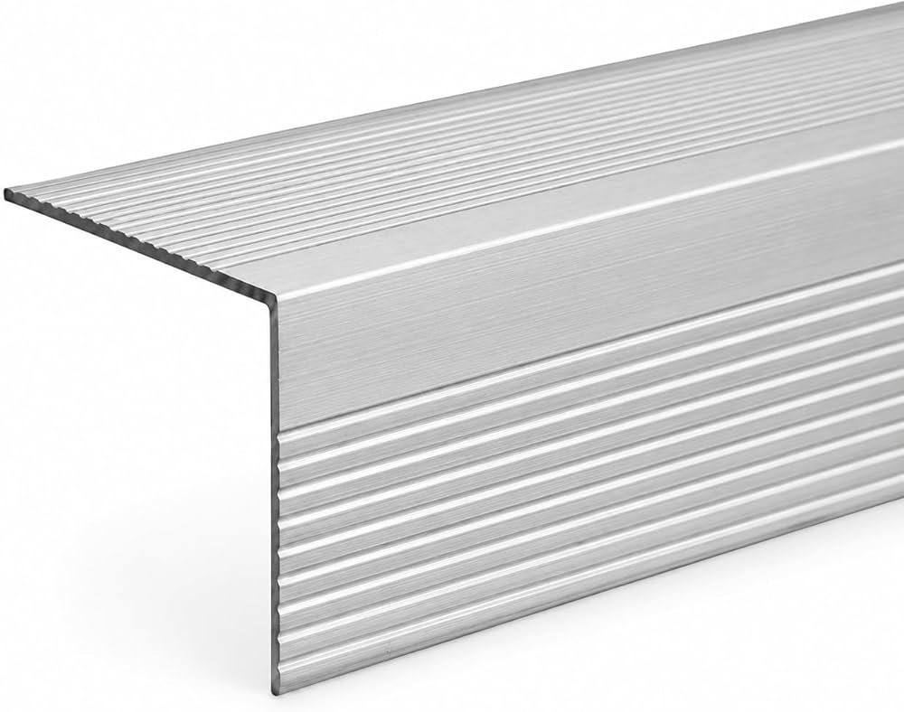 Aluminium Stair Nosing with Anti-Slip Insert (1 Metre)