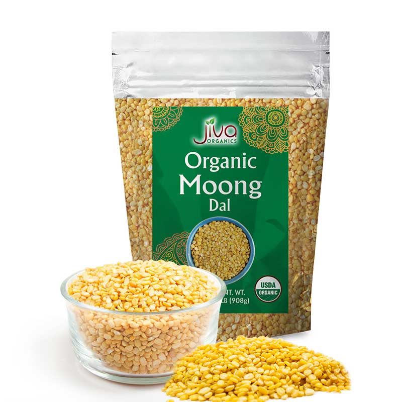 Jivika Organic Moong Dal (Green Gram), 1kg