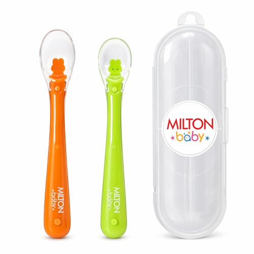 Milton Soft Silicone Baby Feeding Spoon Set (Pack of 3)