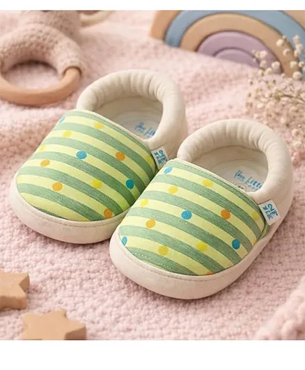 FirstCry Organic Cotton Baby Booties 6-12M Pack of 3
