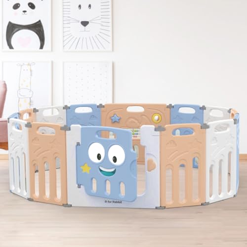 R for Rabbit Fun Playpen with Changing Pad