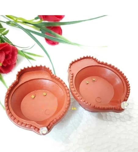 Adonyx LED Diya Set (6 Pieces)