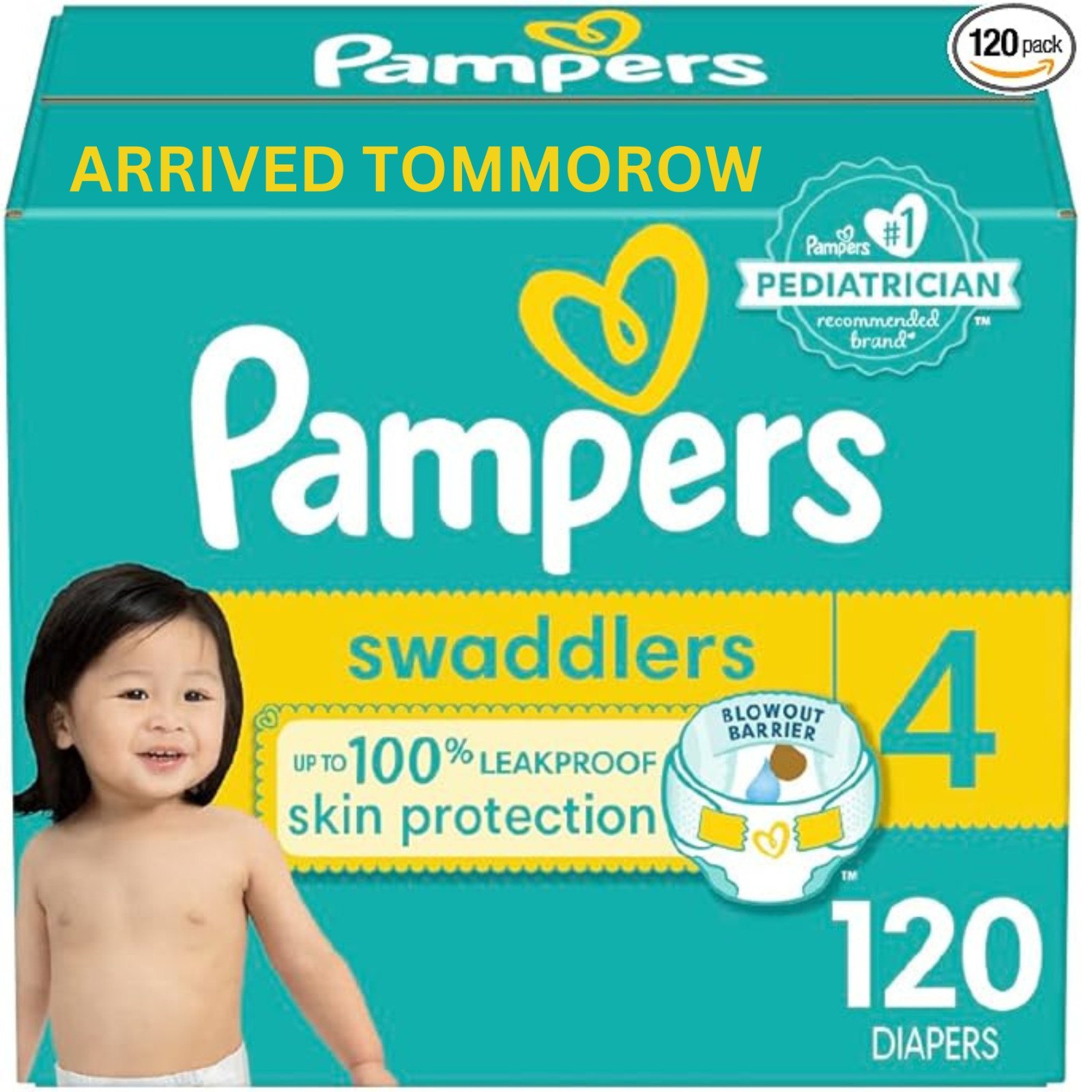 Pampers Swaddlers Size 4 Large