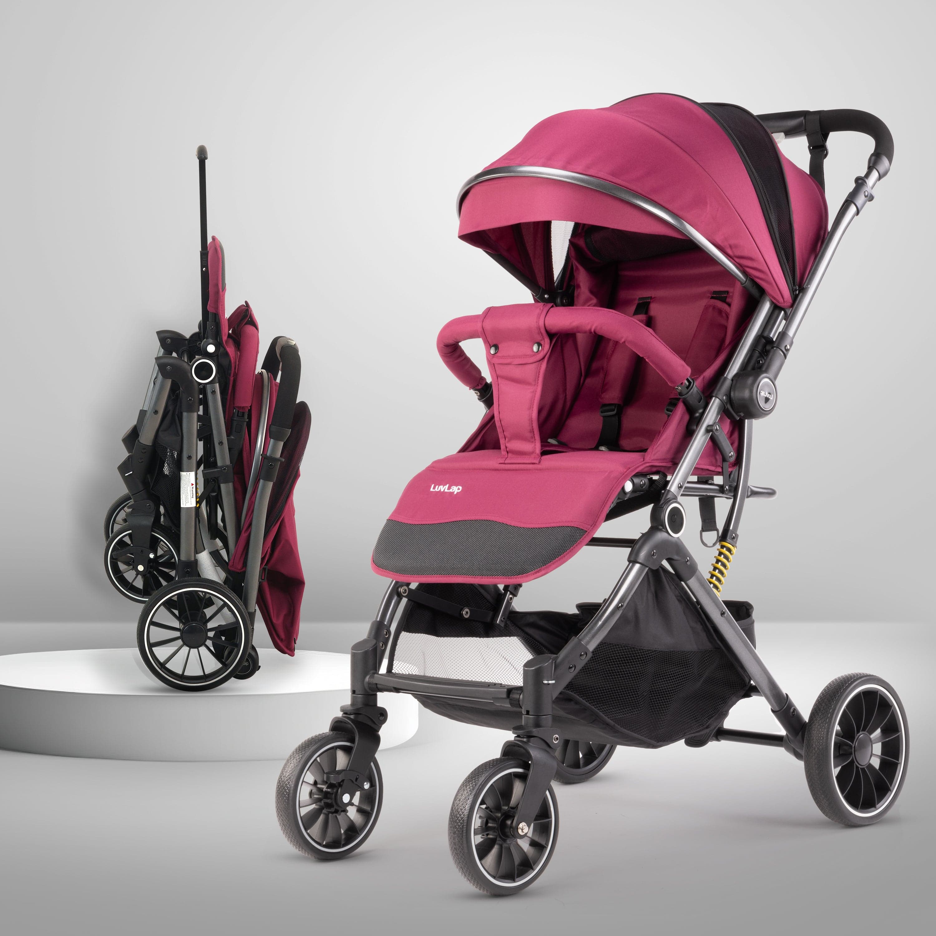 LuvLap Universal Stroller Handle Cover (Cotton + Grip Layer)