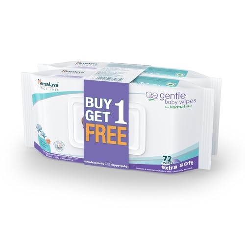 Himalaya Baby Wipes (Moisturizing, 72 count)