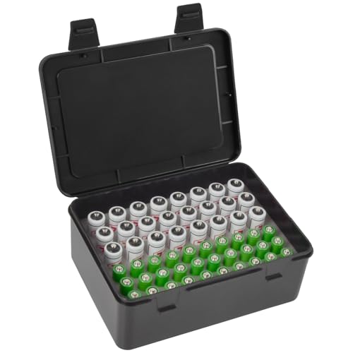 Decobros Battery Organizer Storage Box with Lock