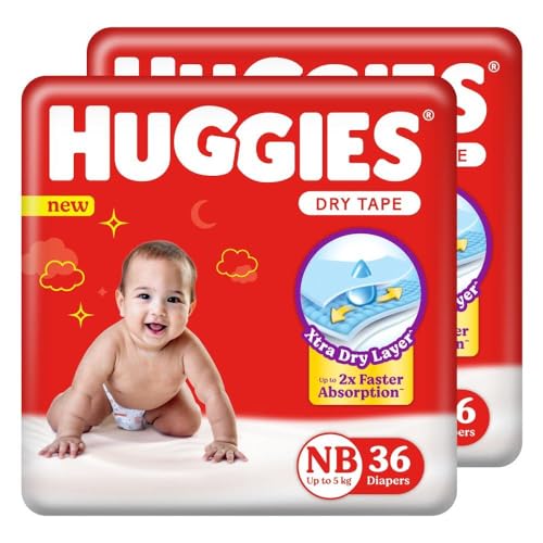 Huggies Little Snugglers (Newborn Size, N, 0-5 kg) - 168 Count Newborn Pack