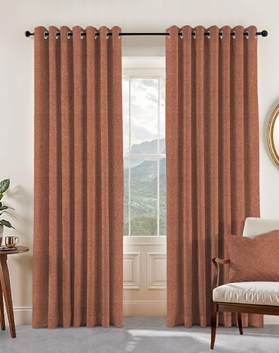 CasaCraft Blackout Curtains with Eyelets (4 metre, Single Piece)
