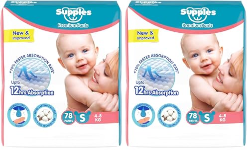 Supples Baby Diaper Pants - Small (Pack of 40)