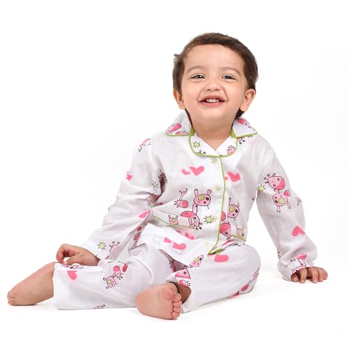 Mom's Home Organic Muslin Night Suit (12-18 Months)