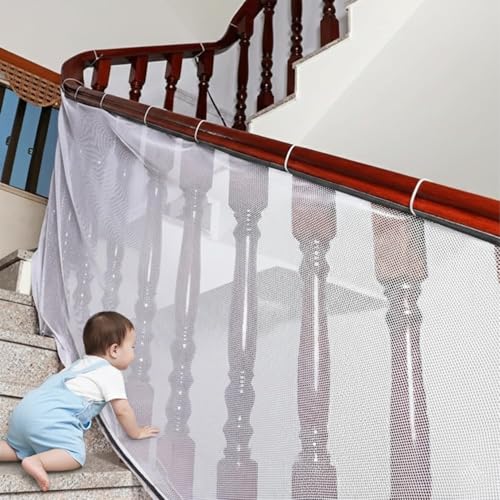 Safe-O-Kid Premium Balcony Safety Net with Stainless Steel Hooks