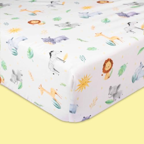 Bébé m Organic Cotton Fitted Crib Sheet (120x60cm)