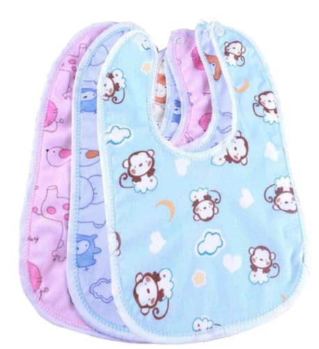 Babyhug Cotton Baby Bibs (Pack of 5)