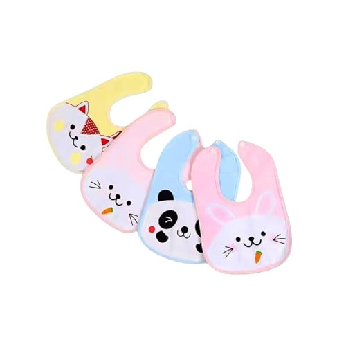 FirstCry Cotton Baby Feeding Bibs (Pack of 3)