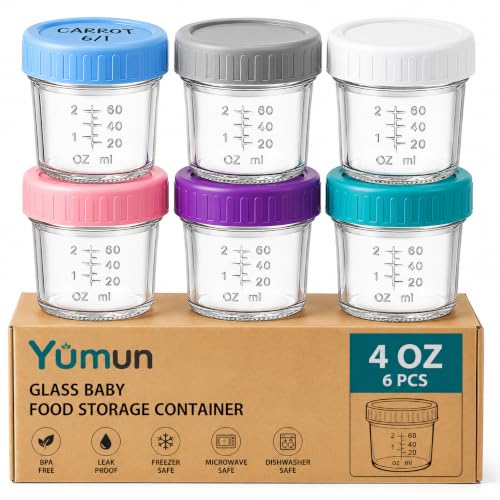 Borosilicate Glass Baby Food Storage Containers 3-Piece Set 300ml