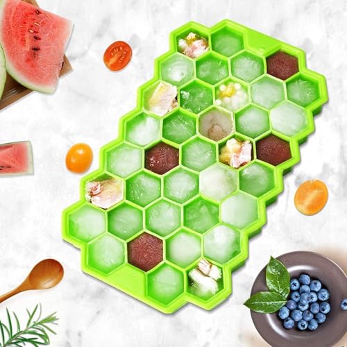 Silicone Baby Food Freezer Ice-Cube Tray with Lid