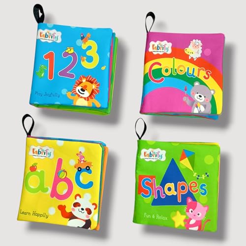 LuvLap Baby Soft Book with Crinkle Sound