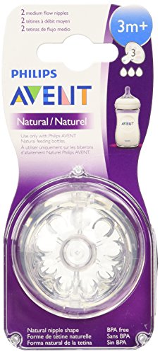 Philips Avent Natural Replacement Nipple Slow Flow (2-pack)